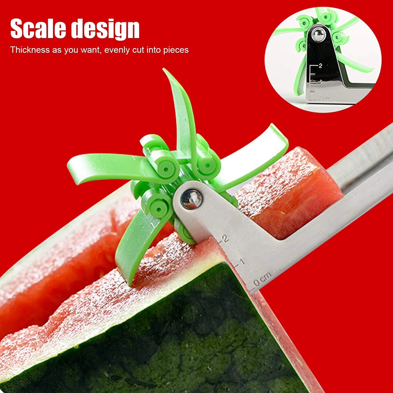 Stainless Steel Washable Watermelon Cutter – Windmill Slicer & Peeler - Image 7