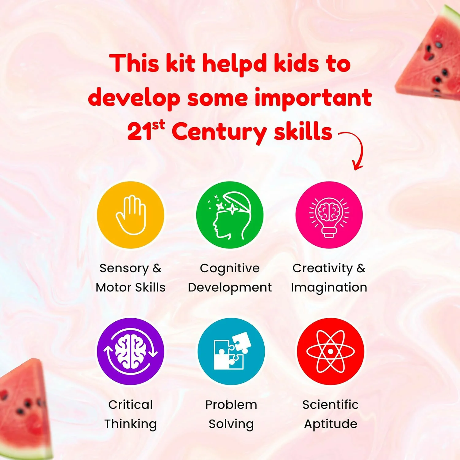 Watermelon Jelly Cube Slime Making Kit for Kids – DIY Tubbie Slime Kit with Activator - Image 4