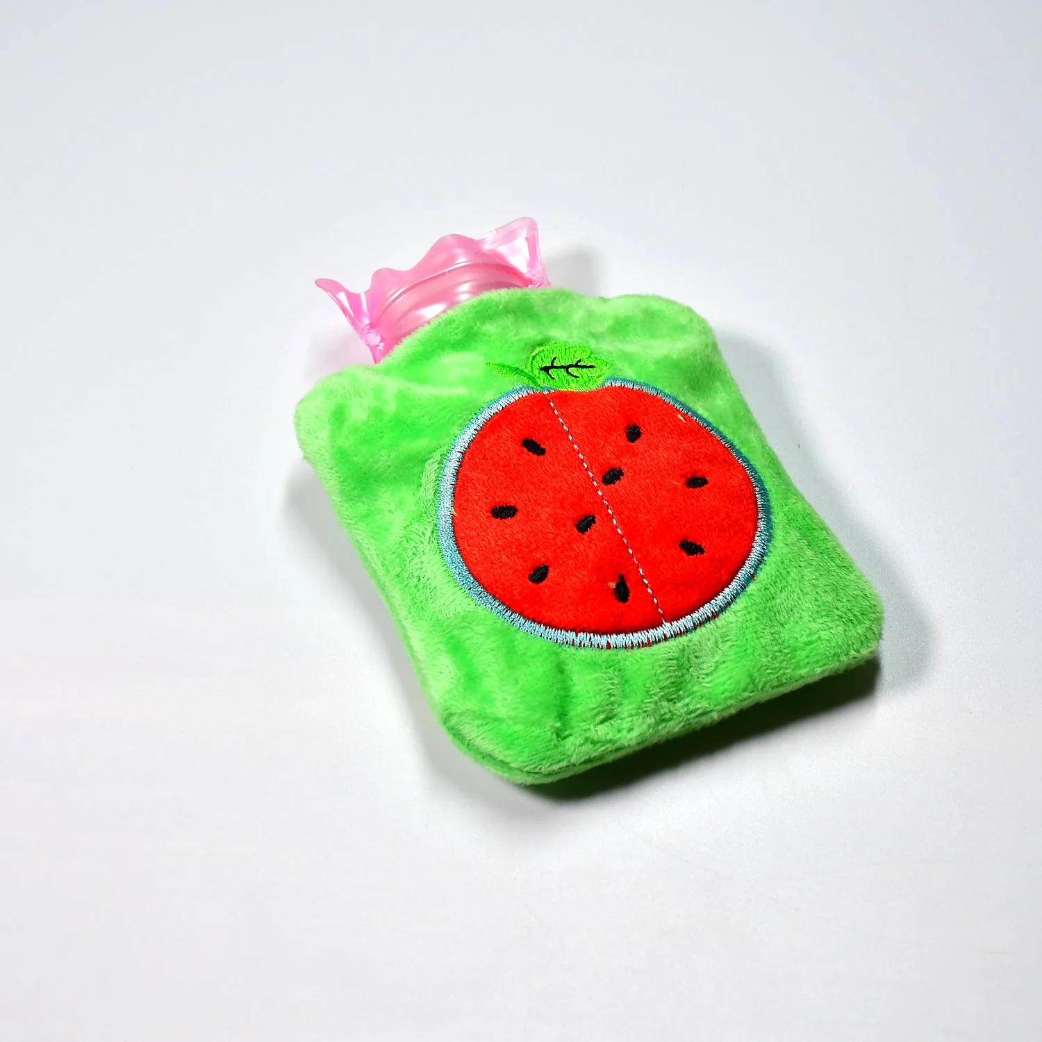 Watermelon Small Hot Water Bag with Cover – Pain Relief Warmer - Image 5