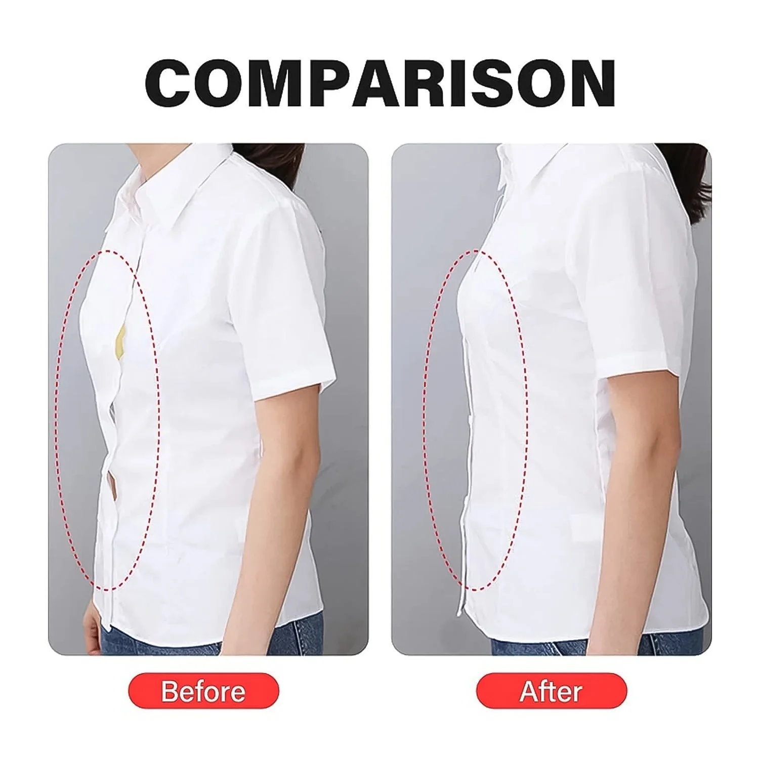 Waterproof Anti-Skid Transparent Medical Tape for Lingerie (10 Pcs Set) - Image 7