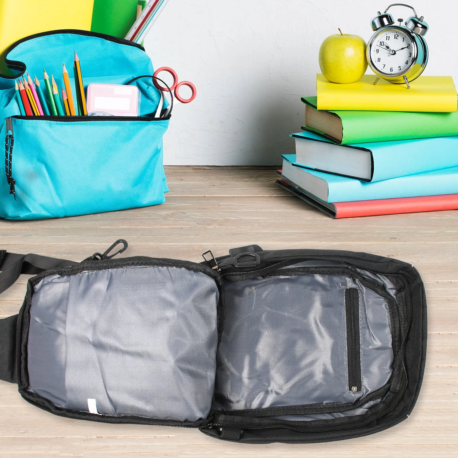 Waterproof Anti-Theft Crossbody Sling Bag – PU Leather with USB Charging - Image 3