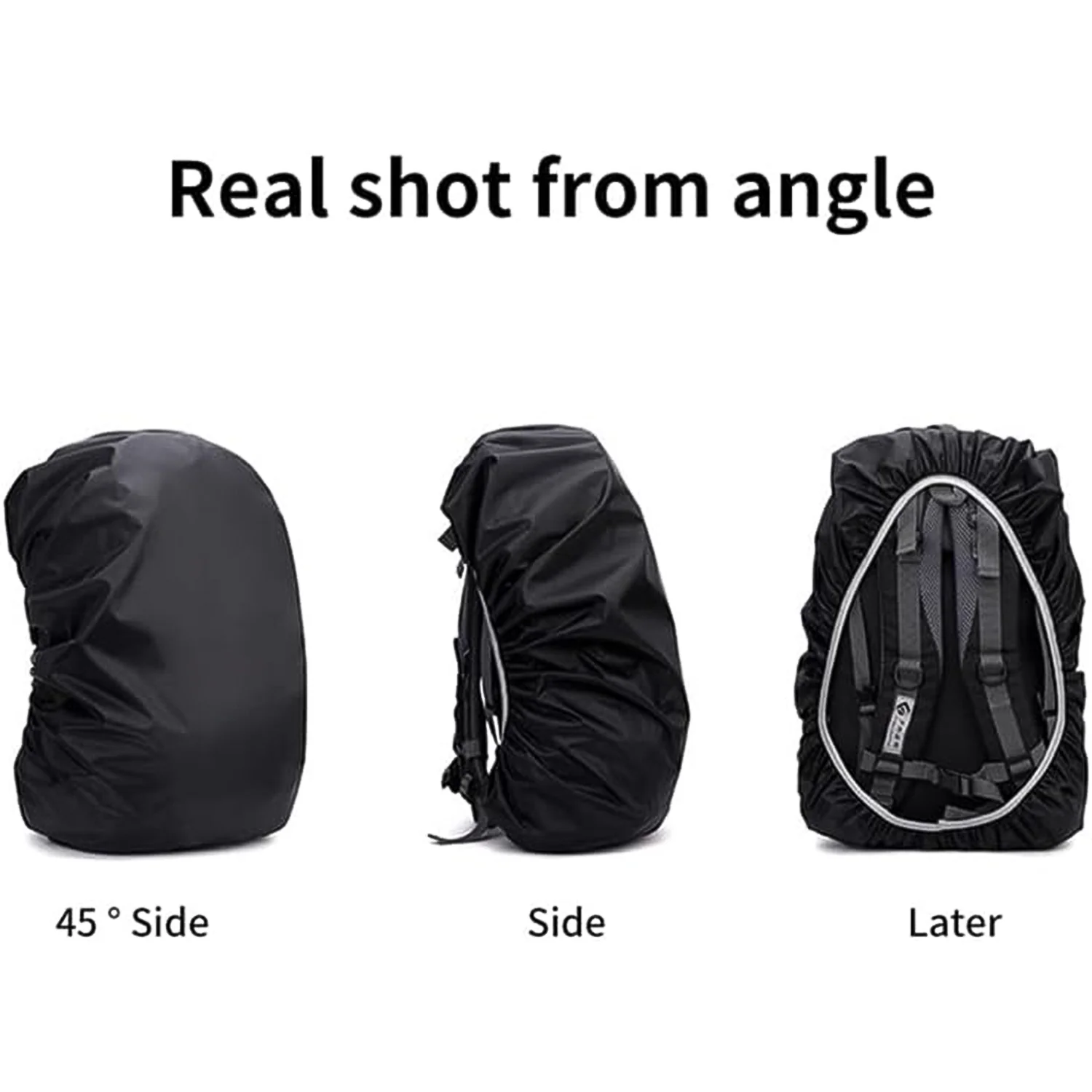 Waterproof Nylon Backpack Rain Cover with Elastic Fit (1 Pc) - Image 6