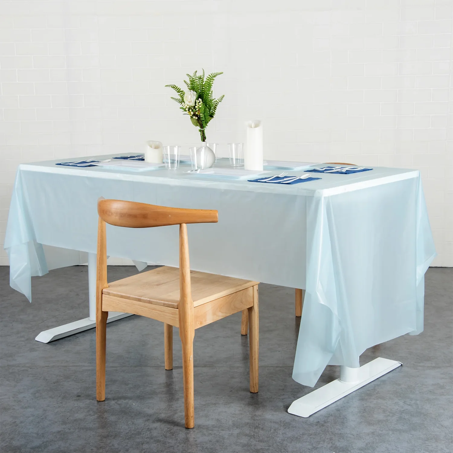 Waterproof Disposable Plastic Table Cover 137 × 183 cm - Image 8