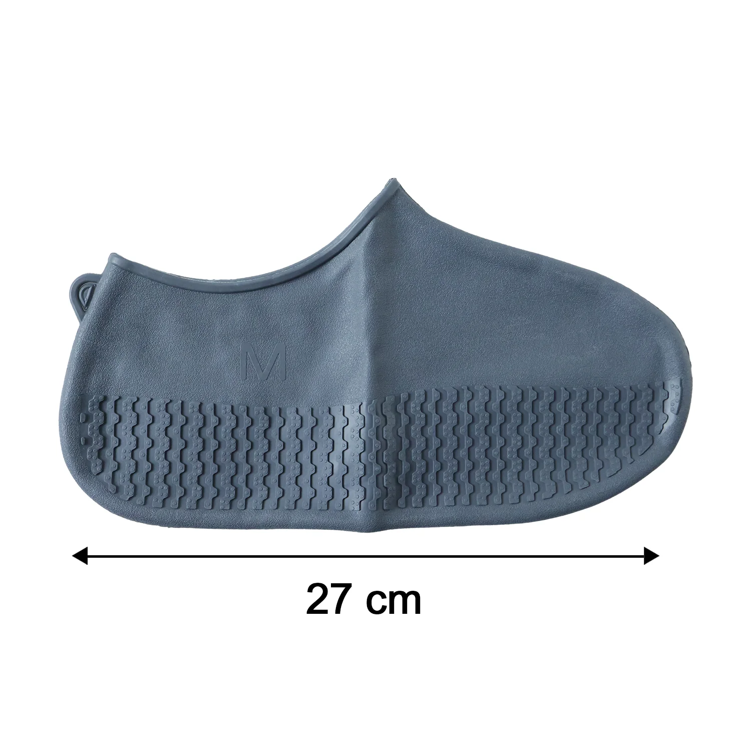 Waterproof Silicone Shoe Cover Grey Color (1 Pair, Medium Size) - Image 6