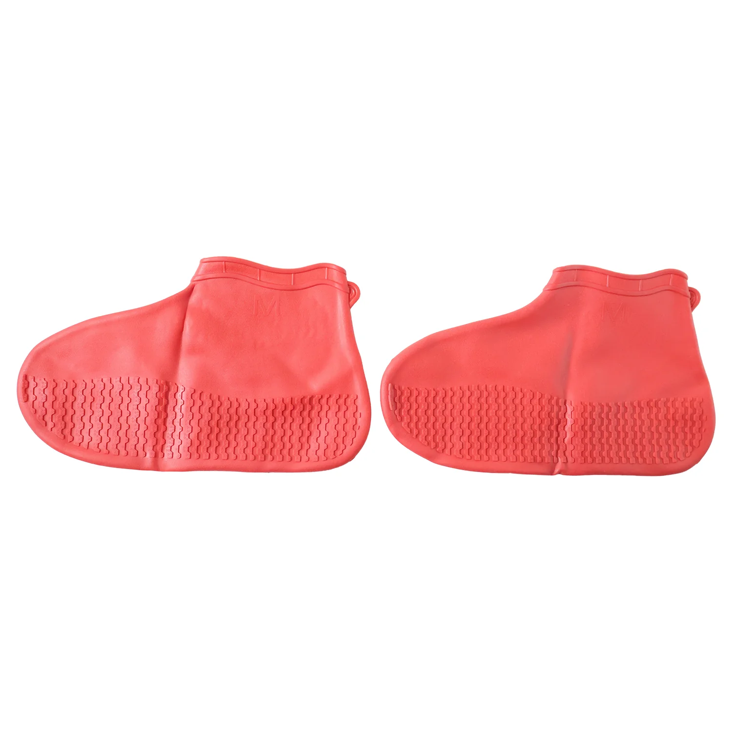 Waterproof Silicone Shoe Cover Red Color (1 Pair, Medium Size) - Image 4