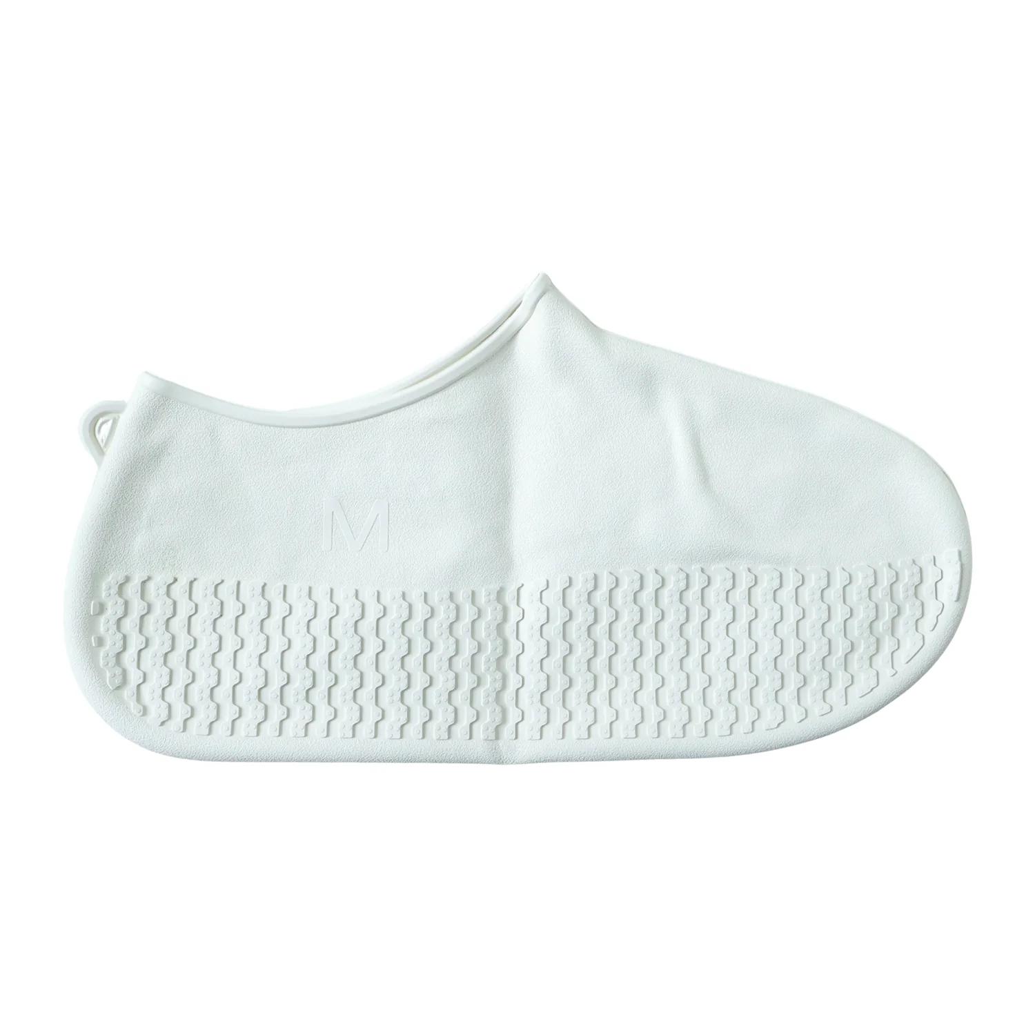 Waterproof Silicone Shoe Cover White Color (1 Pair, Medium Size) - Image 5