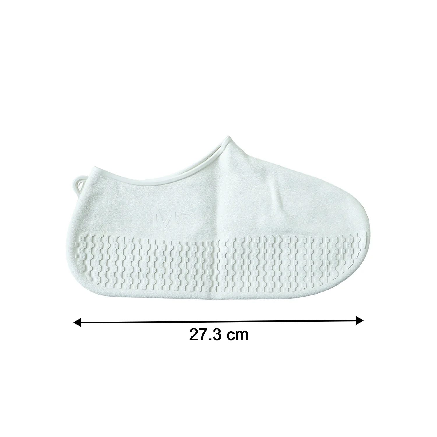 Waterproof Silicone Shoe Cover White Color (1 Pair, Medium Size) - Image 6