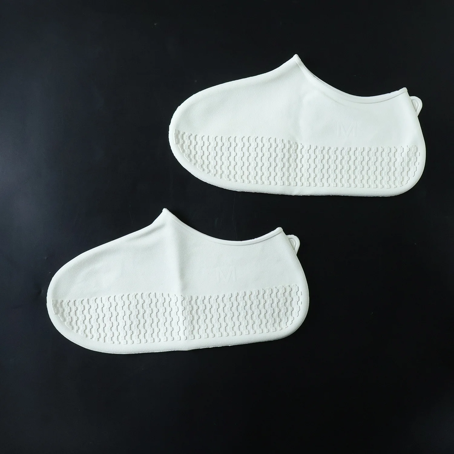 Waterproof Silicone Shoe Cover White Color (1 Pair, Medium Size) - Image 7