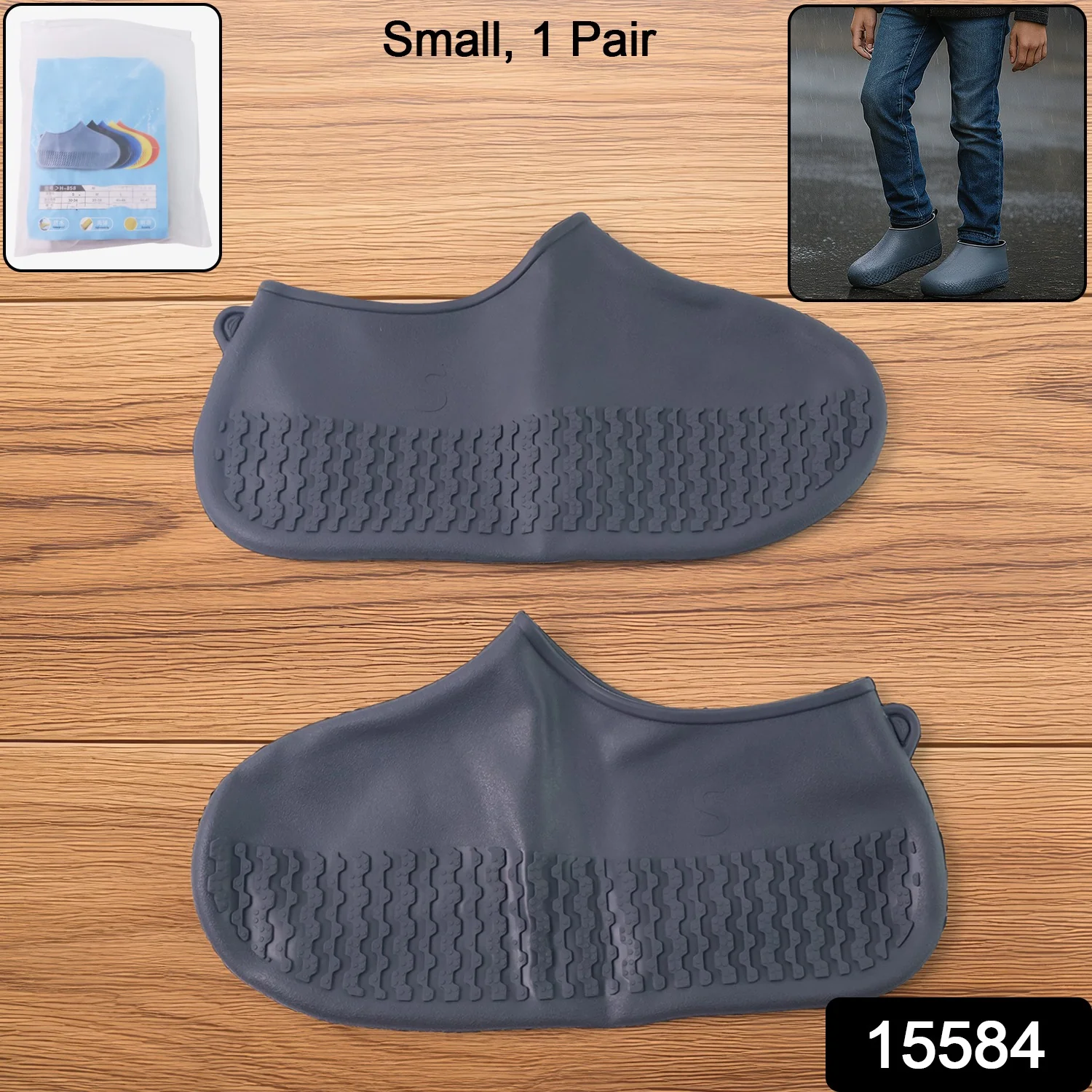 Waterproof Silicone Shoe Covers for Kids (1 Pair) - Image 2
