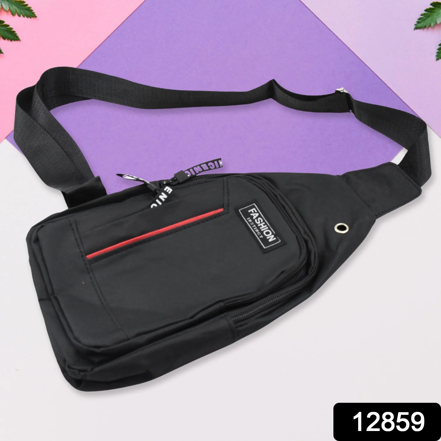Waterproof Anti-Theft Crossbody Fanny Pack – (1 Pc, Black & Grey) - Image 2