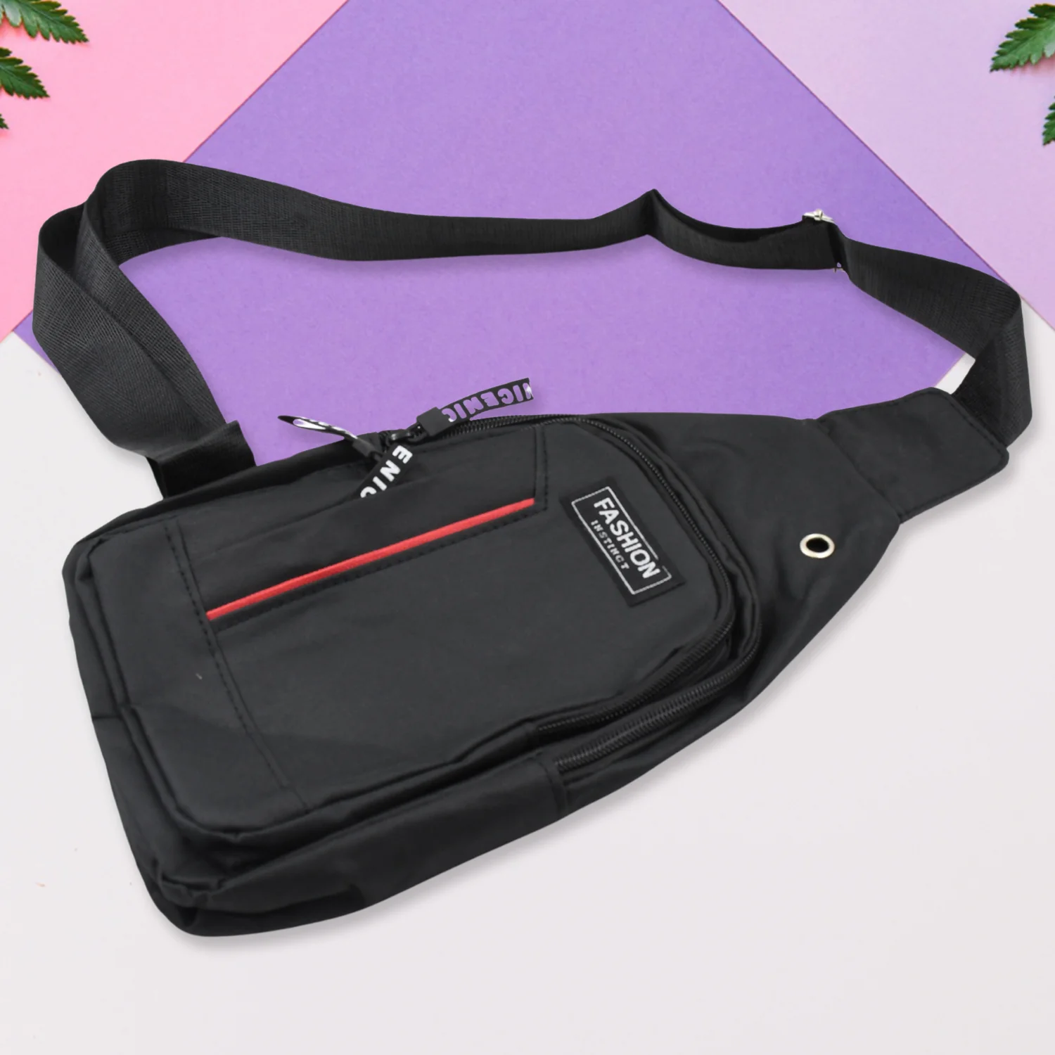 Waterproof Anti-Theft Crossbody Fanny Pack – (1 Pc, Black & Grey) - Image 3