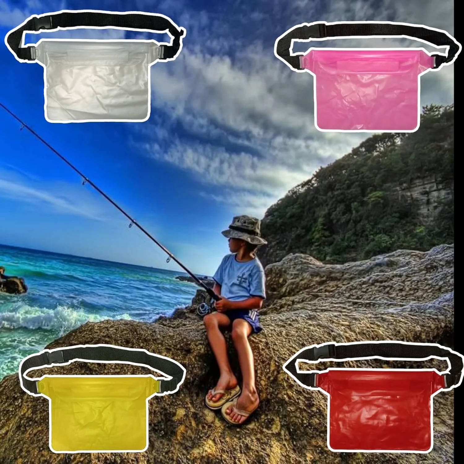 Waterproof Waist Pouch Bag with Adjustable Strap (1 Pc) - Image 4