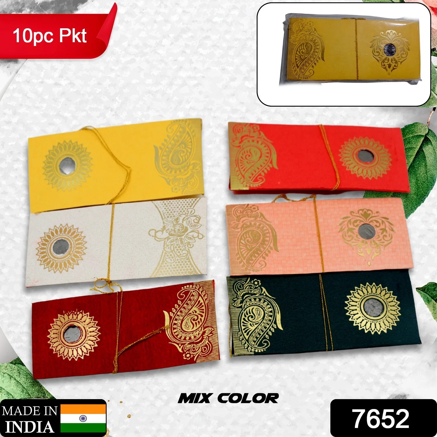 Cash Gift Cover, Multicolor Premium Envelope (10 Pcs Set) - Image 2