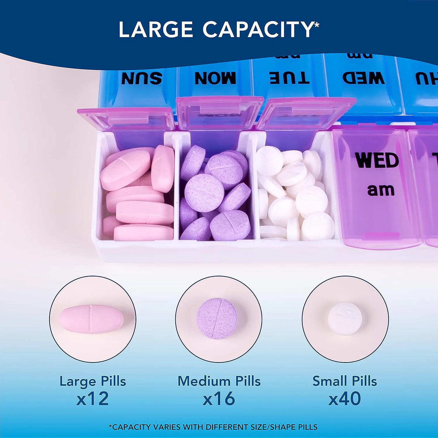 Weekly Medicine Pill Organizer - (1 Pc) - Image 3