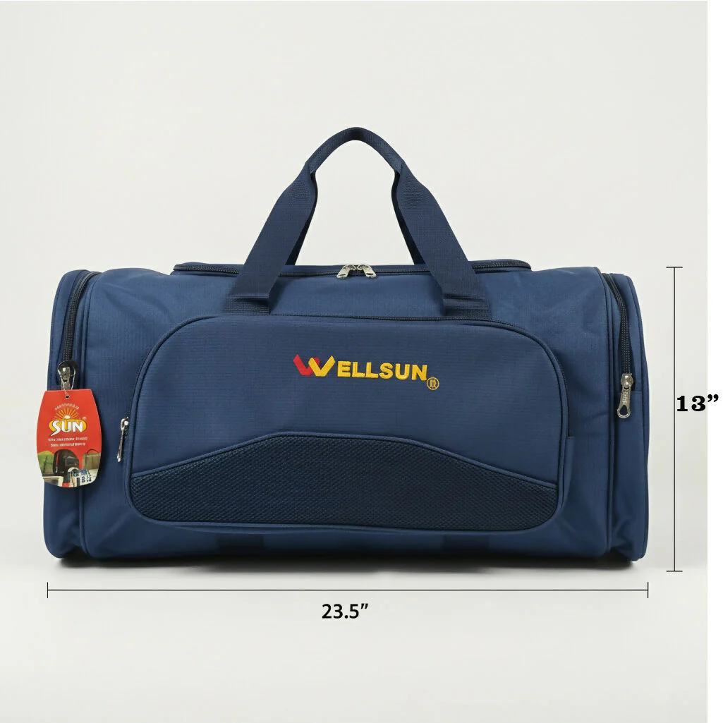 WELLSUN Large Travel Duffle Bag with Shoulder Strap & Multiple Pockets - Image 5