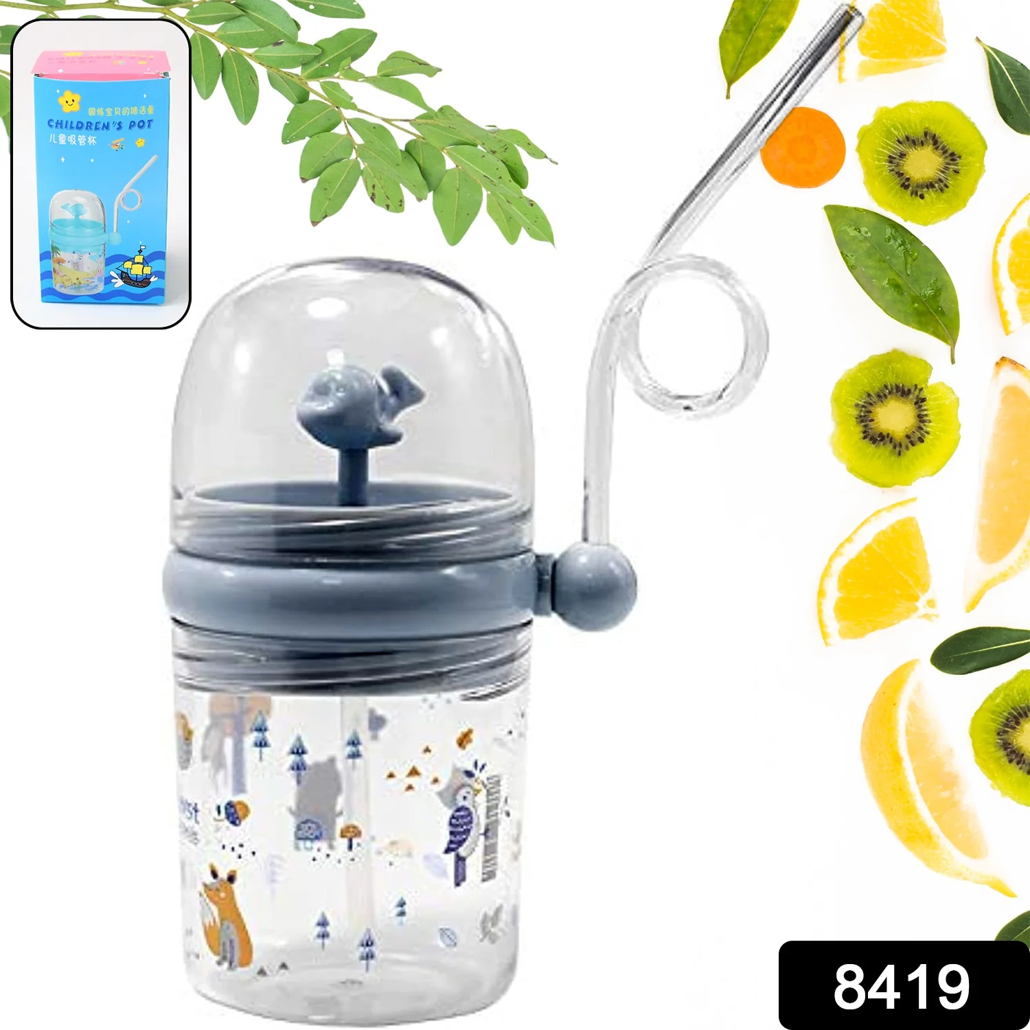 Whale Spray Sippy Cup (1 Pc): Straw, Lid, Spill-Proof, Fun Water Play - Image 7
