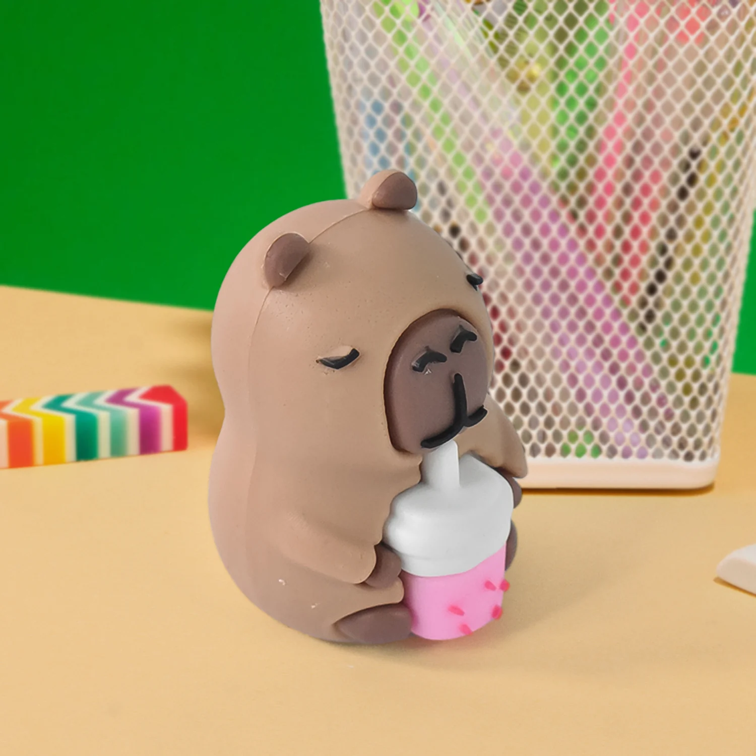 Cartoon Shape Pencil Sharpener with Built-In Eraser (1 Pc) - Image 4