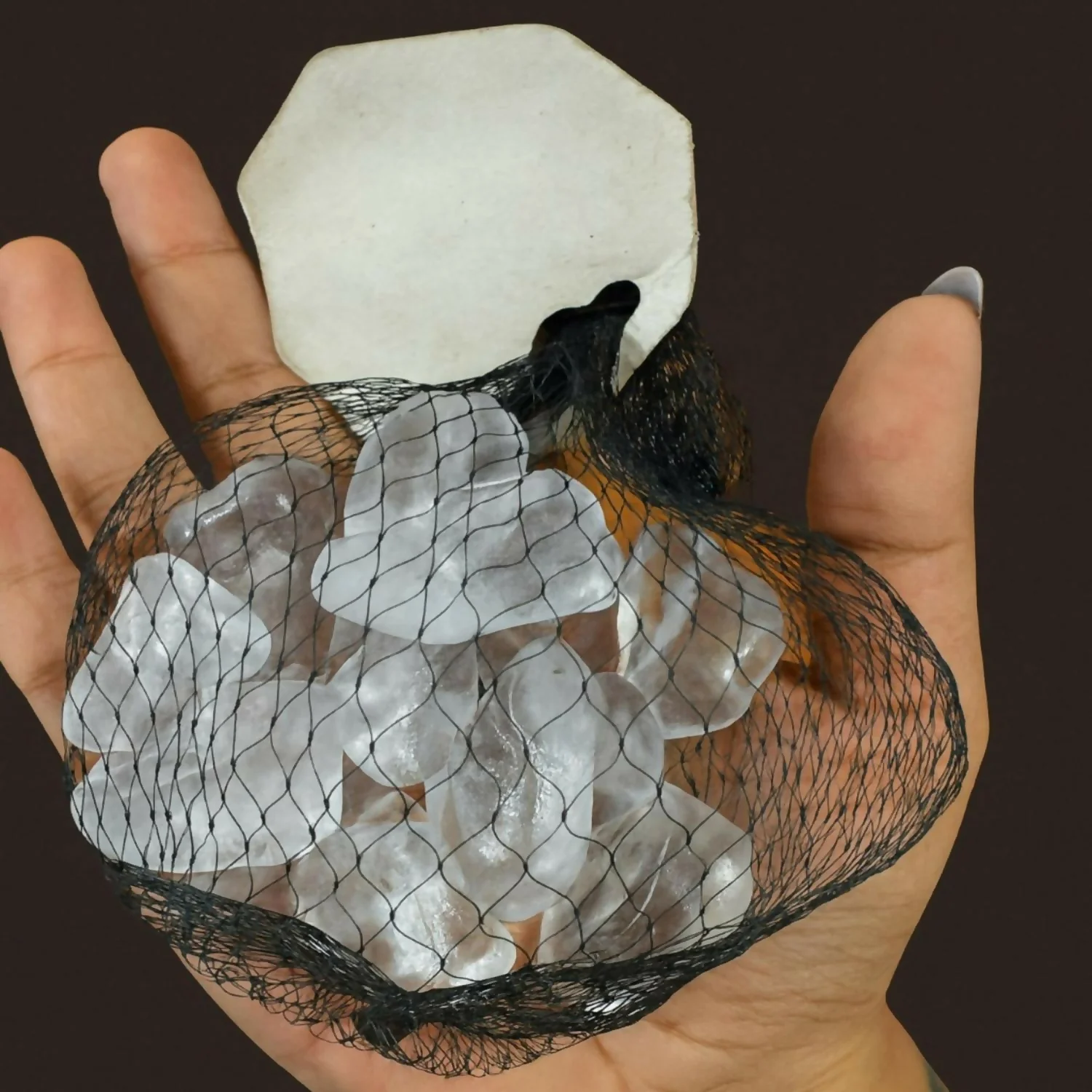 White Decorative Pebble Stones for Vase & Aquarium Decor - Image 3