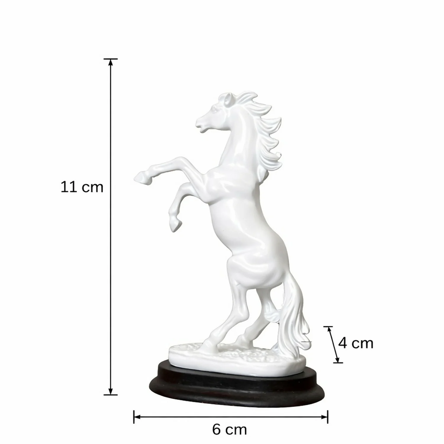 White Horse poly-resin Showpiece Statue for Home & Office Décor - Image 5