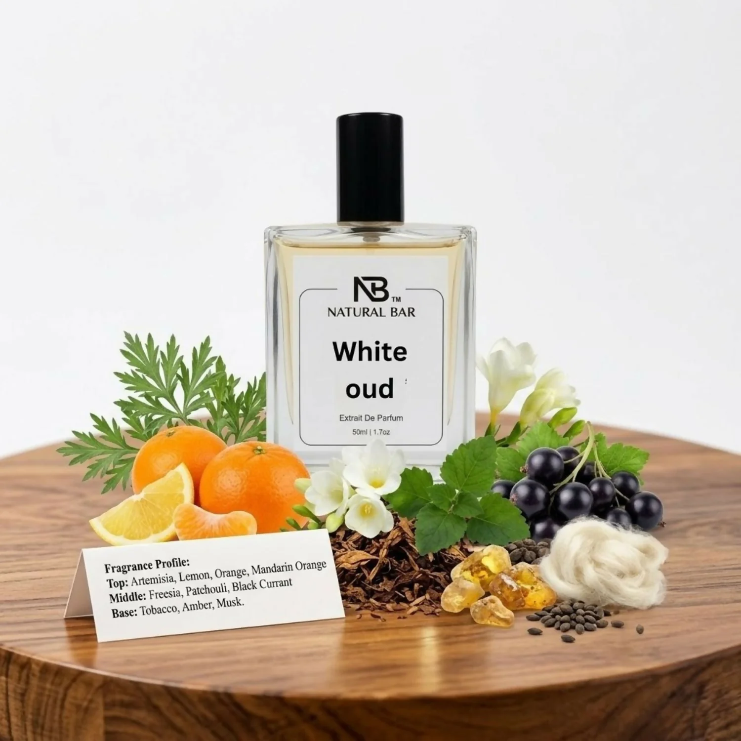 White Oud Eau de Parfum Unisex Premium Long Lasting Luxury Fragrance (50 ml) - Image 2