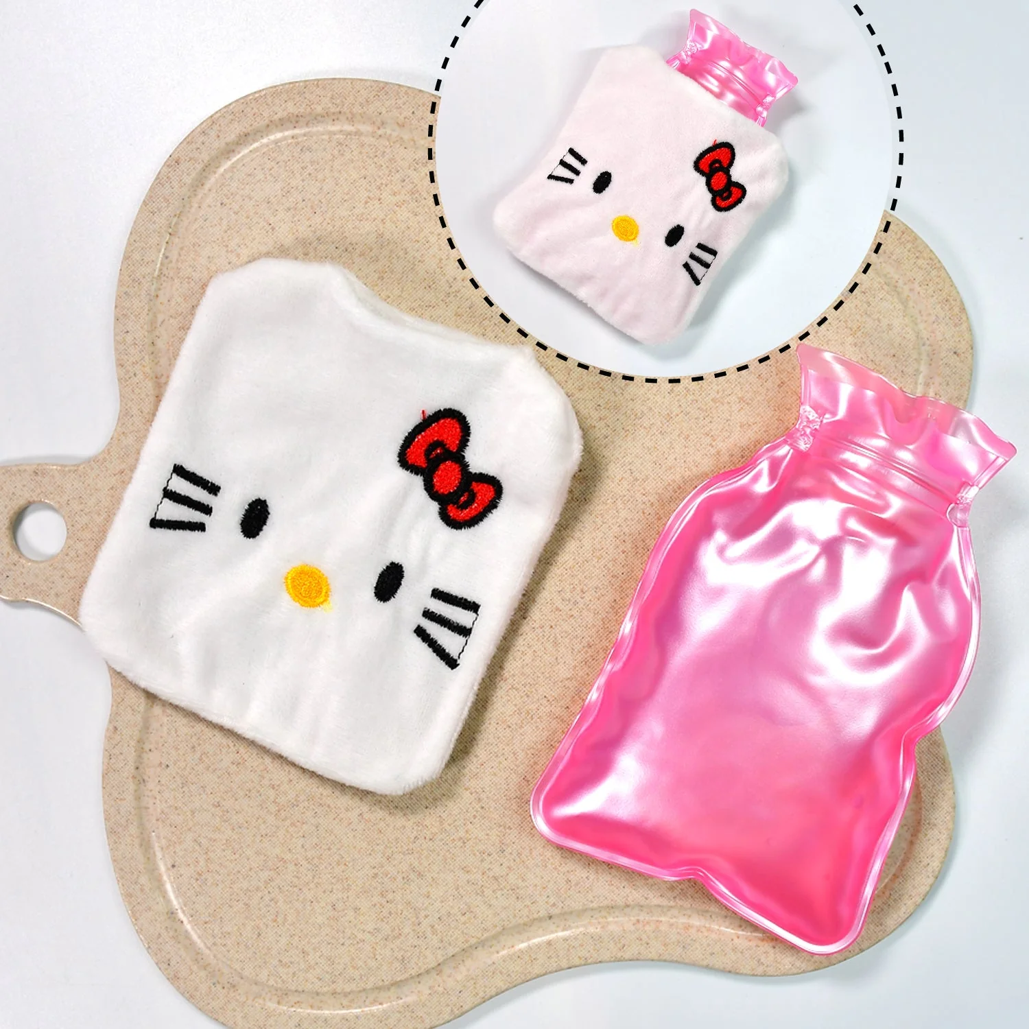 White Small Hot Water Bag – Pain Relief for Neck, Shoulder, Hands, Feet & Cramps - Image 6