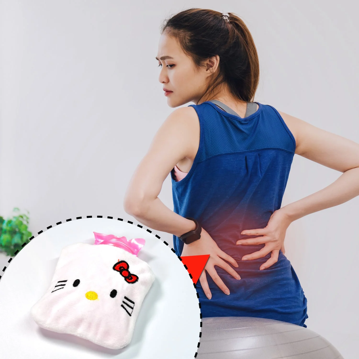 White Small Hot Water Bag – Pain Relief for Neck, Shoulder, Hands, Feet & Cramps - Image 7
