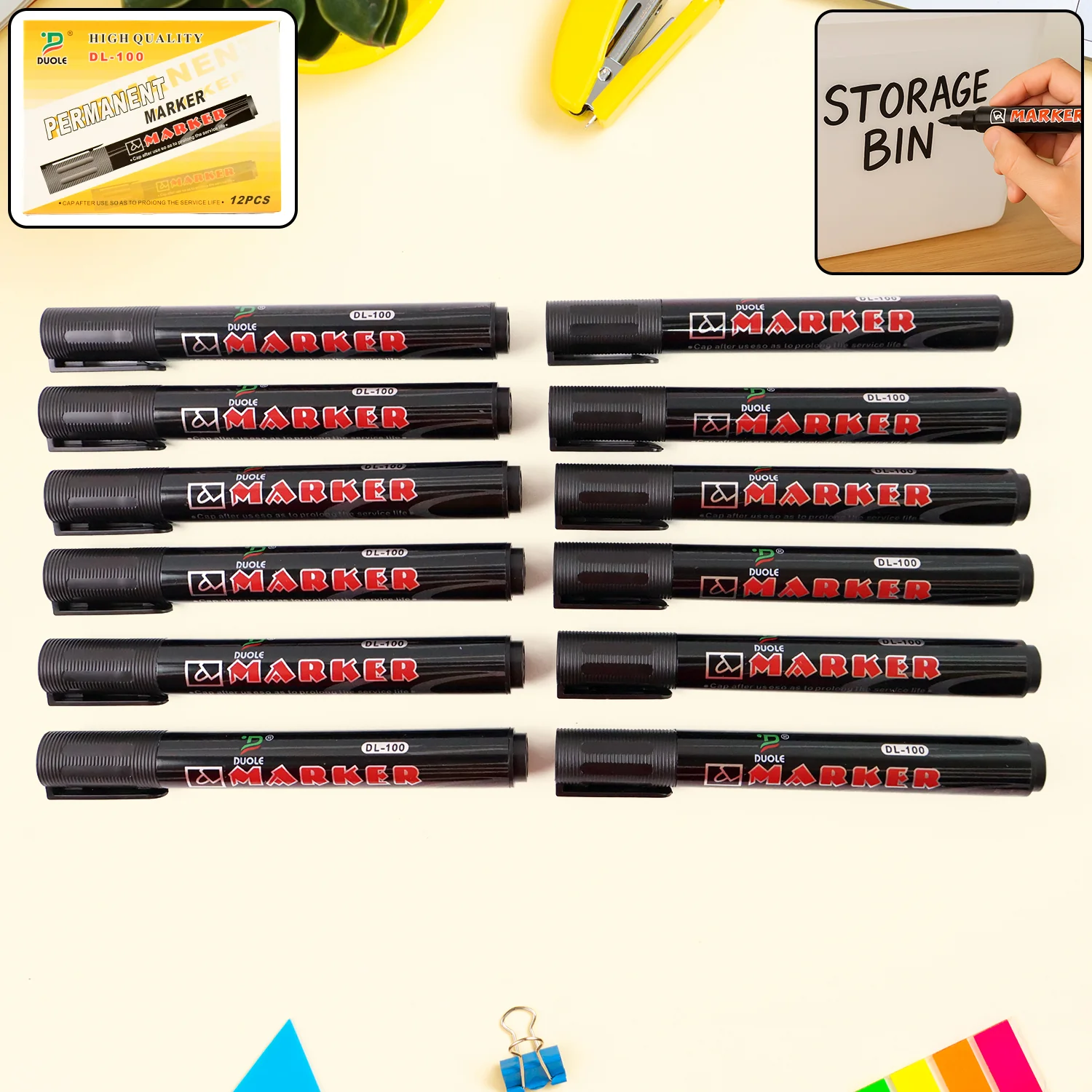 Whiteboard  Black Ink Marker (1 Pc) - Image 8