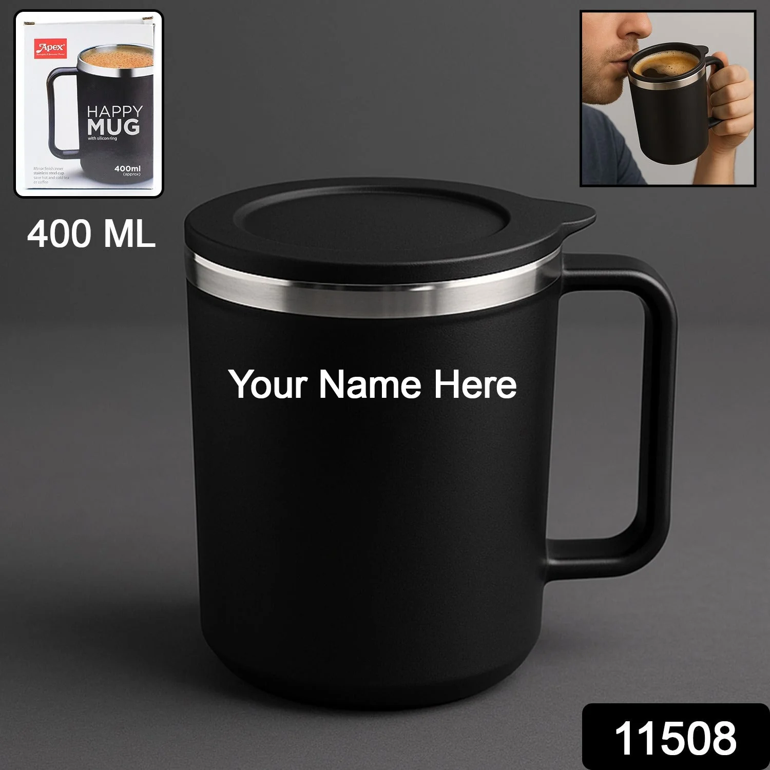 Customize Apex Happy Mug Approx 400ml (1 Pc) - Image 2