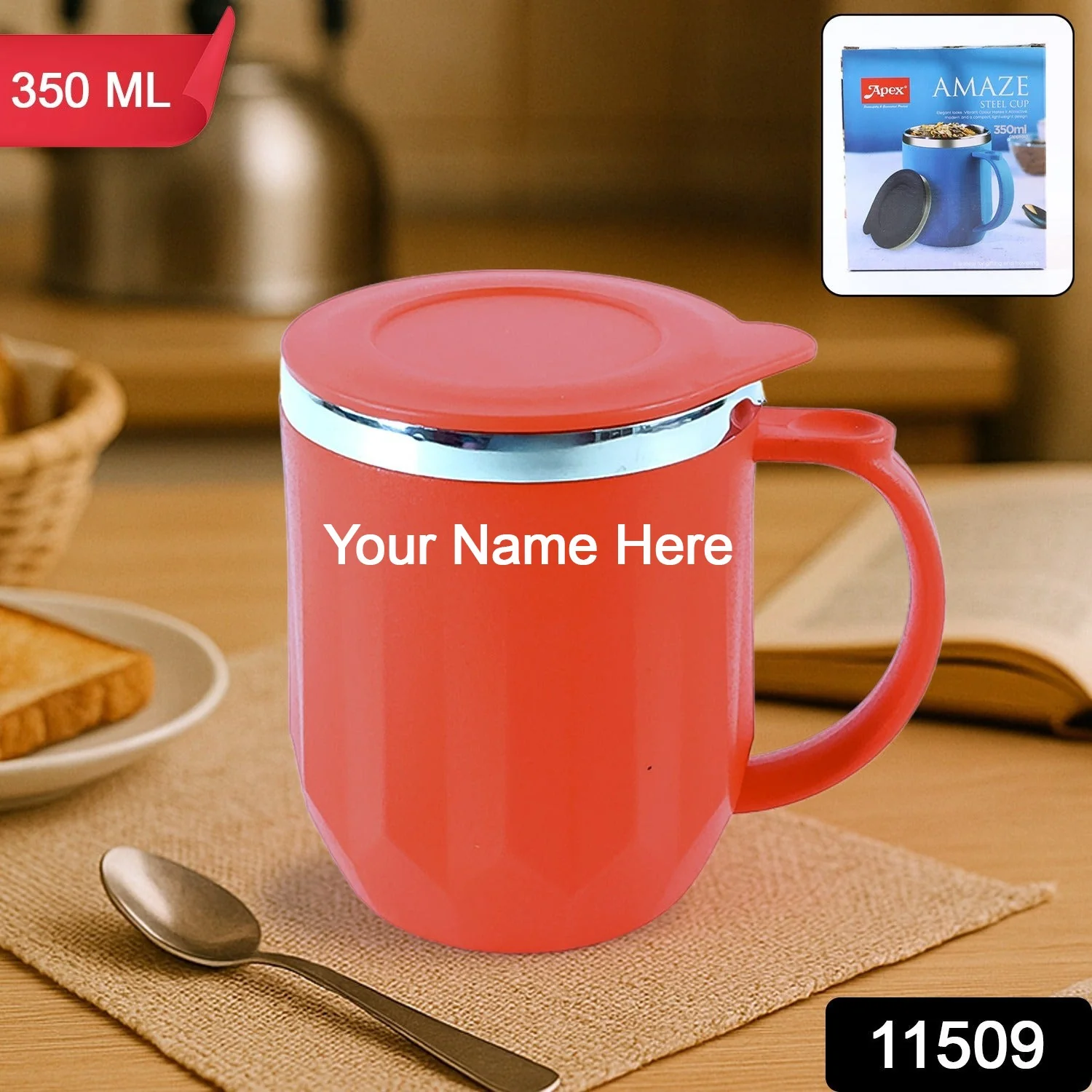Customize Apex Stainless Steel Insulated Mug, Tumbler 350ML (1 Pc) - Image 2