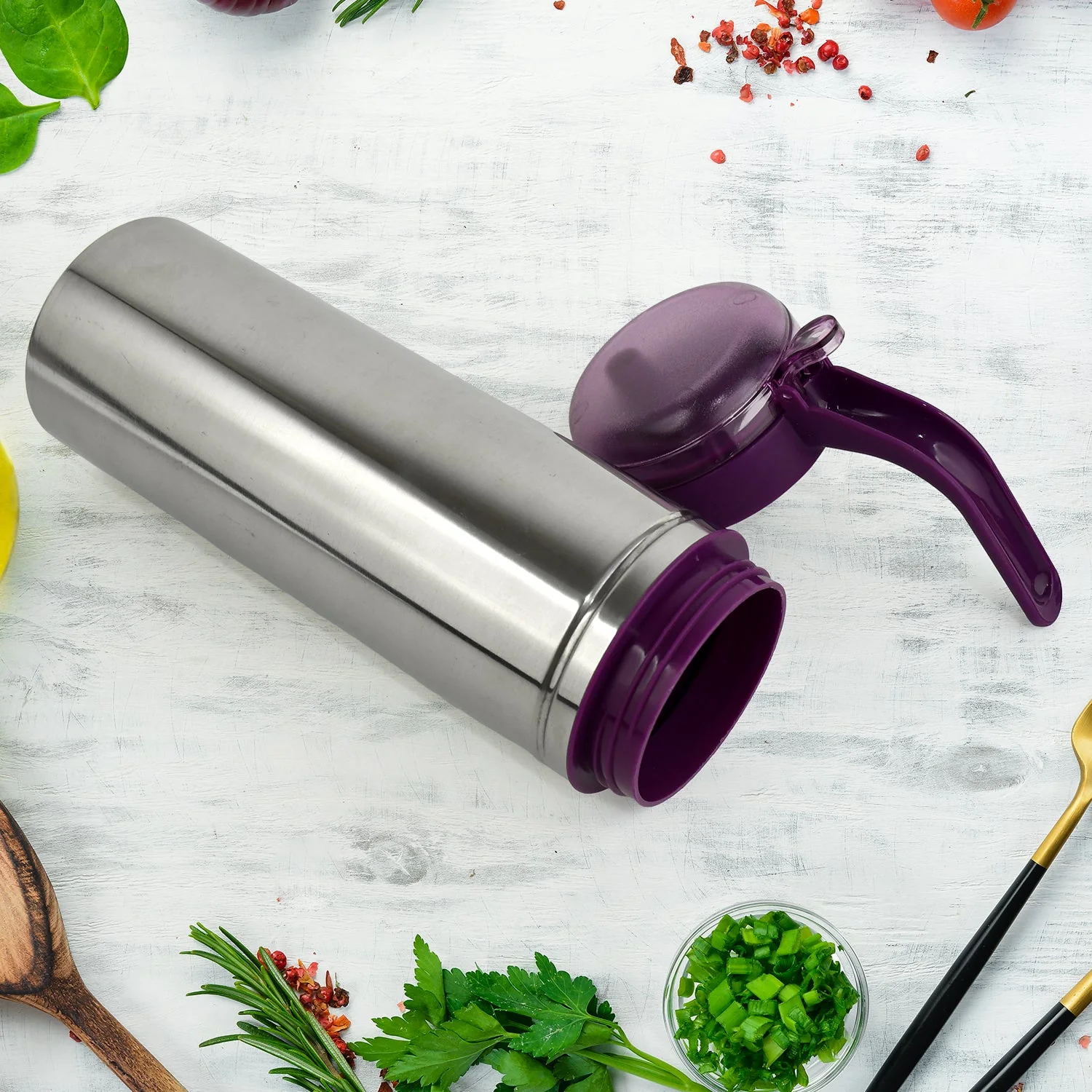 Customize Apex 1000ml Approx. Stainless Steel Oil Pourer (1 Pc) - Image 3