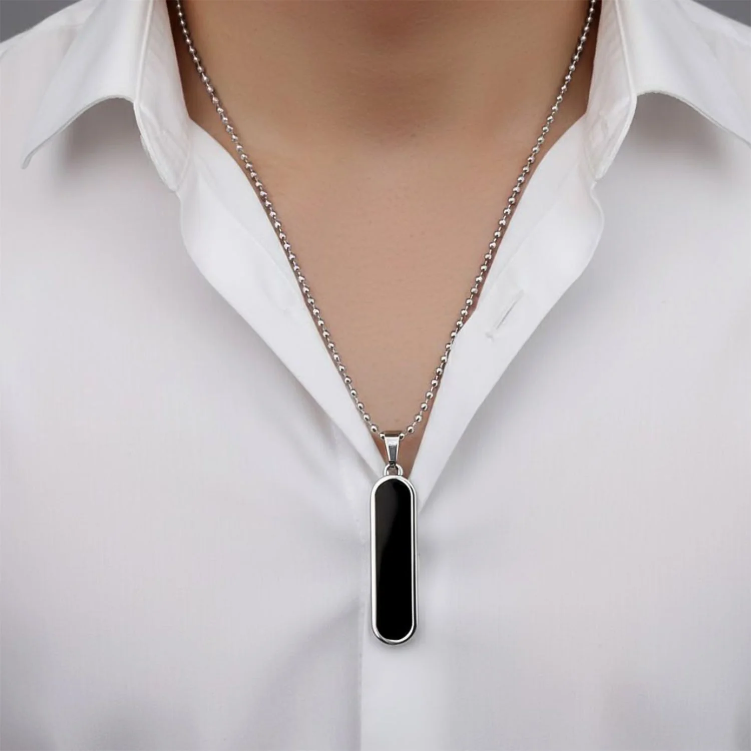 Customize Minimalist Bar Pendant Necklace with Chain (1 Pc) - Image 4