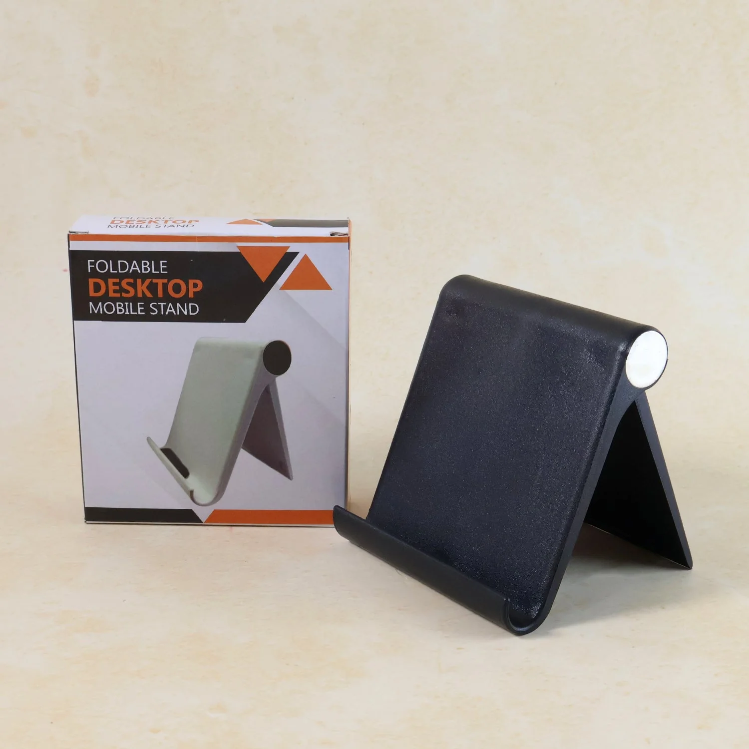 Custom Plastic Foldable Desktop Mobile Stand (1 Pc / Black) - Image 4
