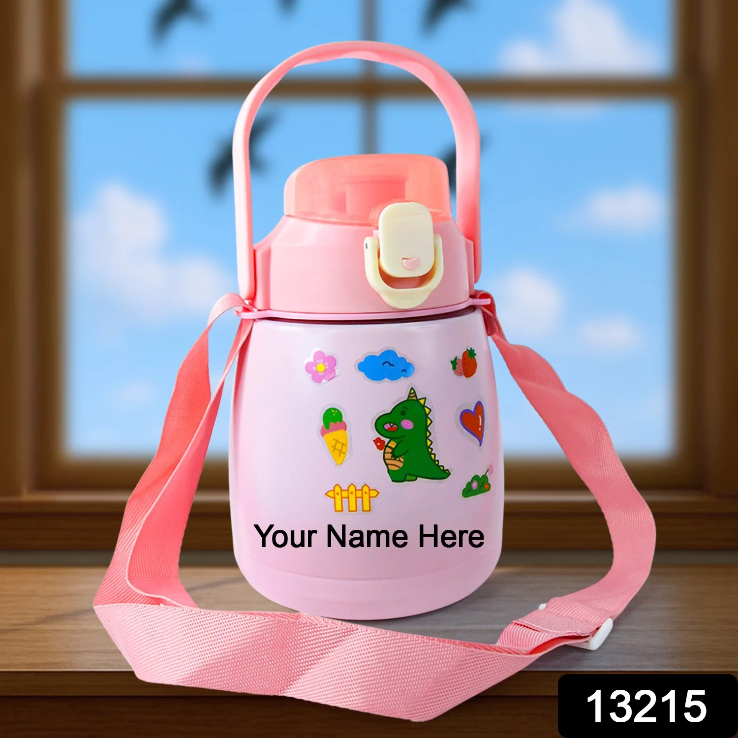 Customize Stainless Steel Vacuum Insulated Water Bottle Handle & Sticker (700 ML) - Image 2