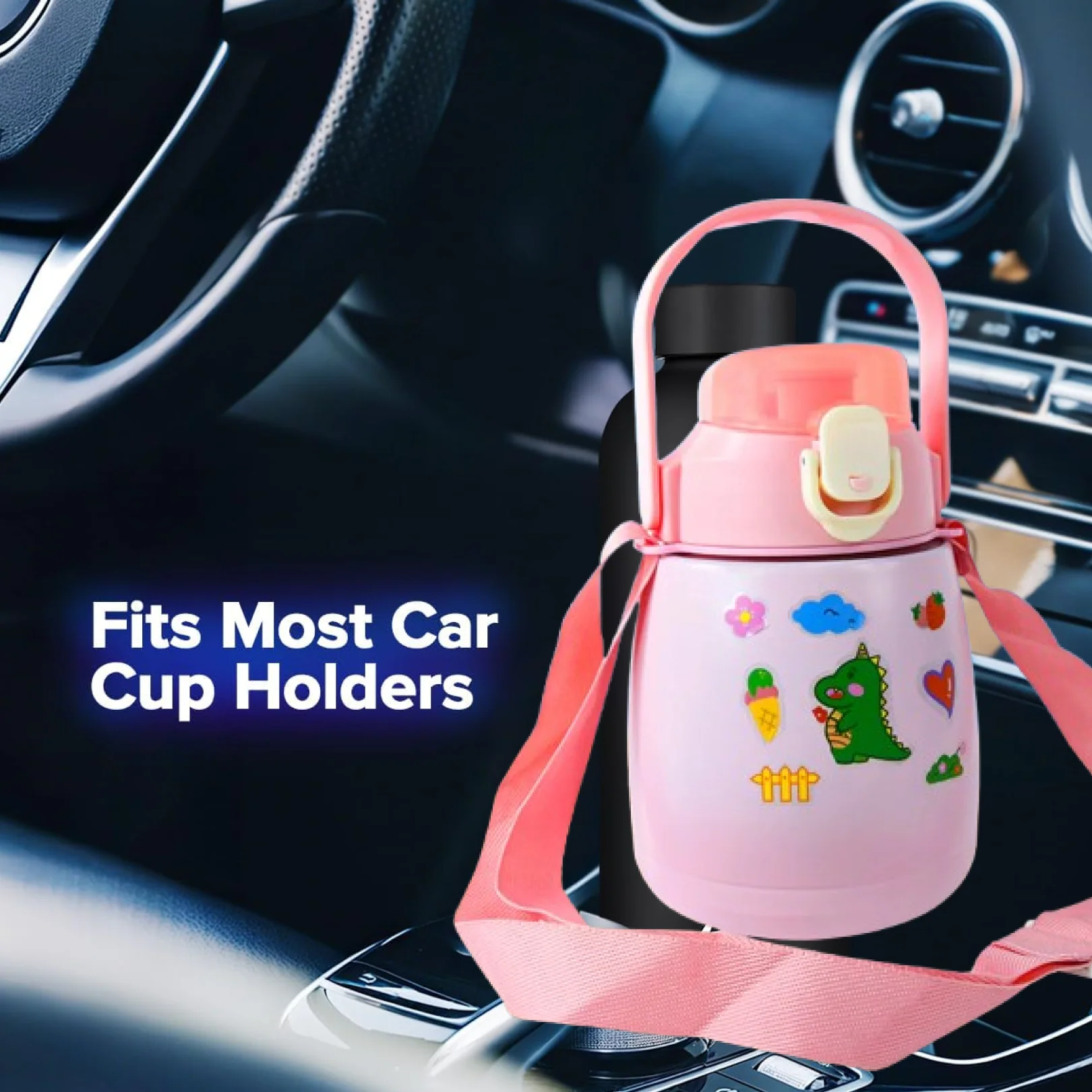 Customize Stainless Steel Vacuum Insulated Water Bottle Handle & Sticker (700 ML) - Image 4