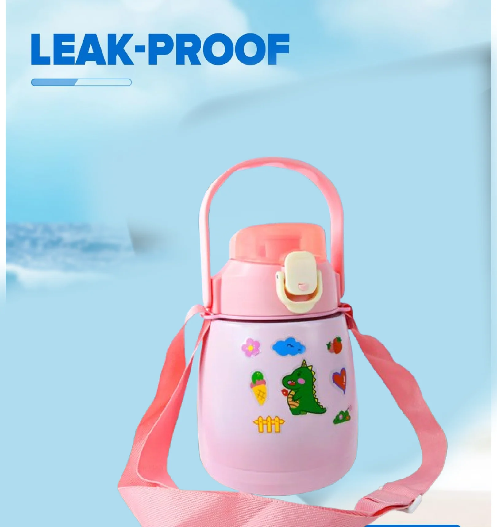 Customize Stainless Steel Vacuum Insulated Water Bottle Handle & Sticker (700 ML) - Image 5