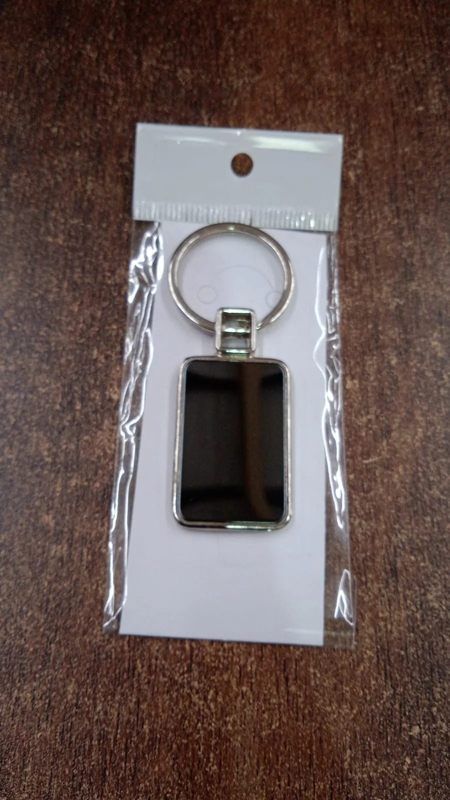 Customized / Personalized Premium Rectangular Black & Silver Metal Keychain (1 Pc) - Image 7