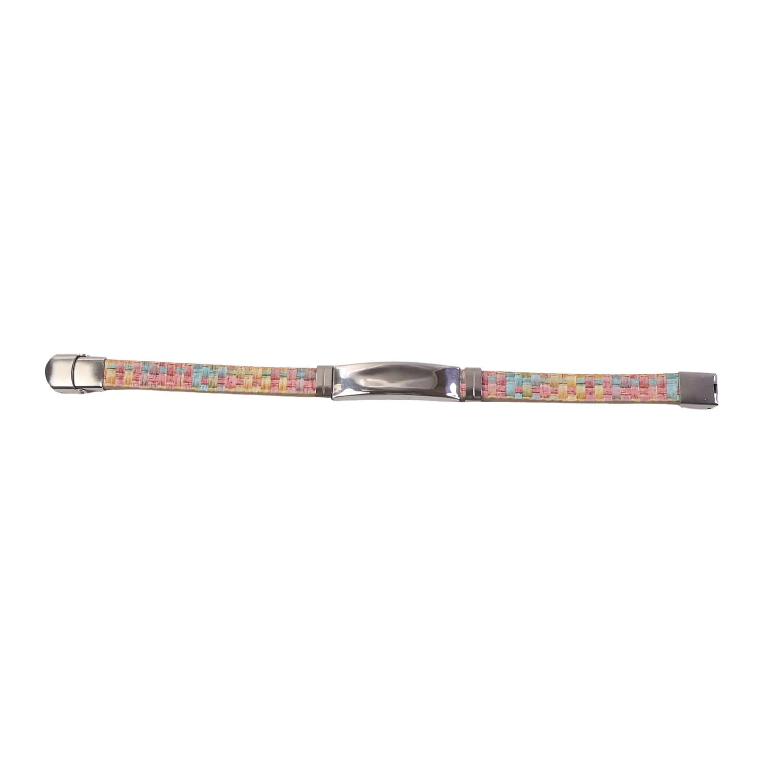 Custom Premium Fancy Wrist Bracelet with Multicolor Woven Design (1 Pc / Mix Design Belt) - Image 5