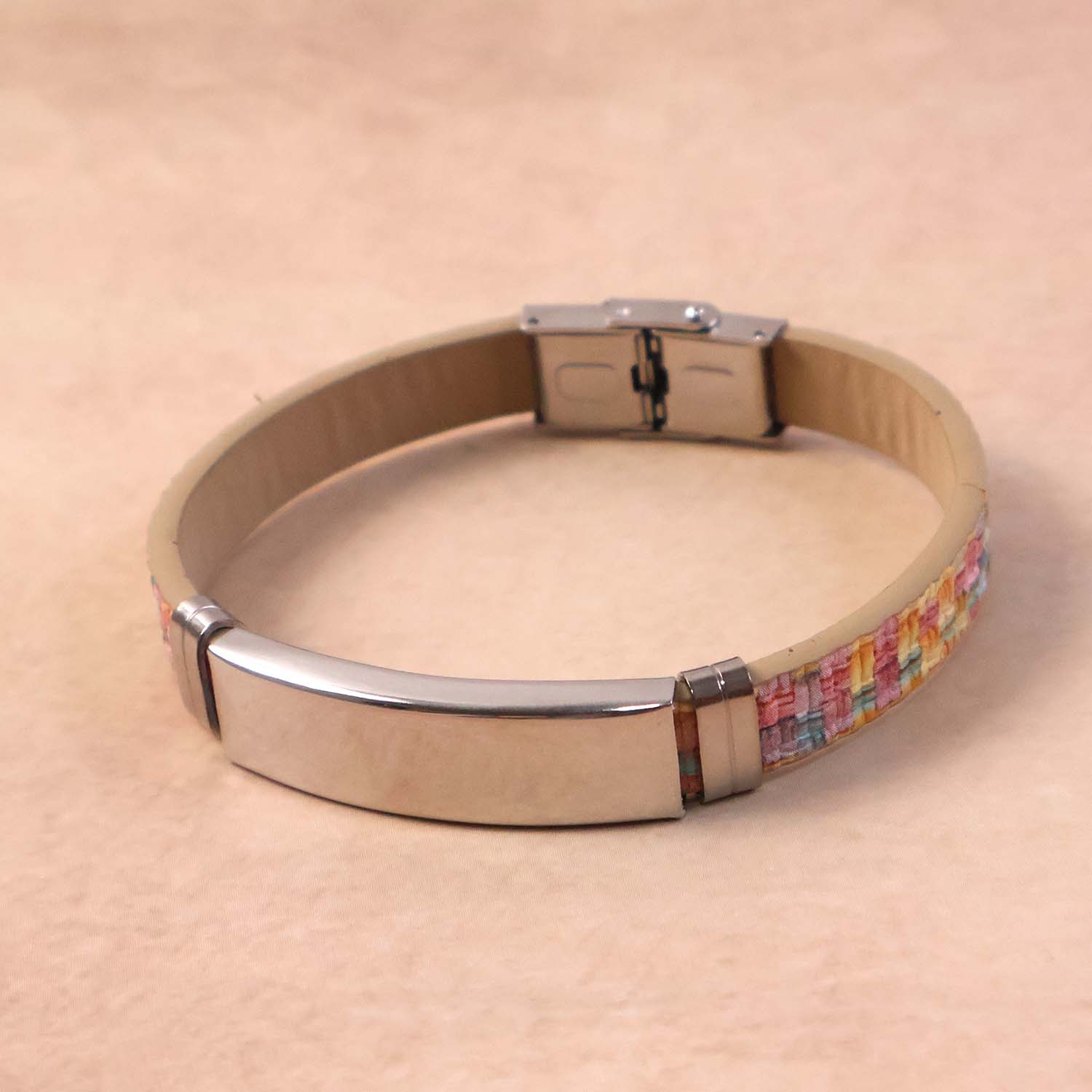 Custom Premium Fancy Wrist Bracelet with Multicolor Woven Design (1 Pc / Mix Design Belt) - Image 8