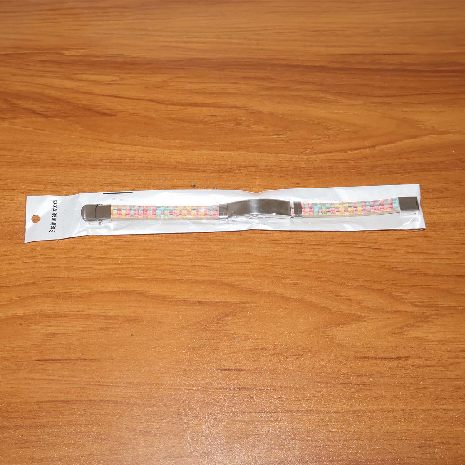 Custom Premium Fancy Wrist Bracelet with Multicolor Woven Design (1 Pc / Mix Design Belt) - Image 9