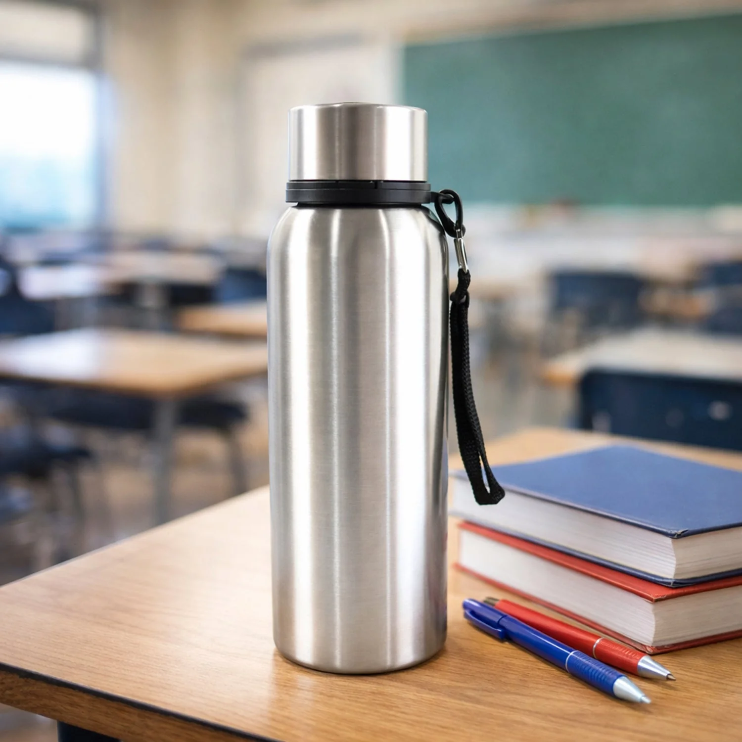Custom Stainless Steel Vacuum-Insulated Drink Water Bottle (750 ML) - Image 3