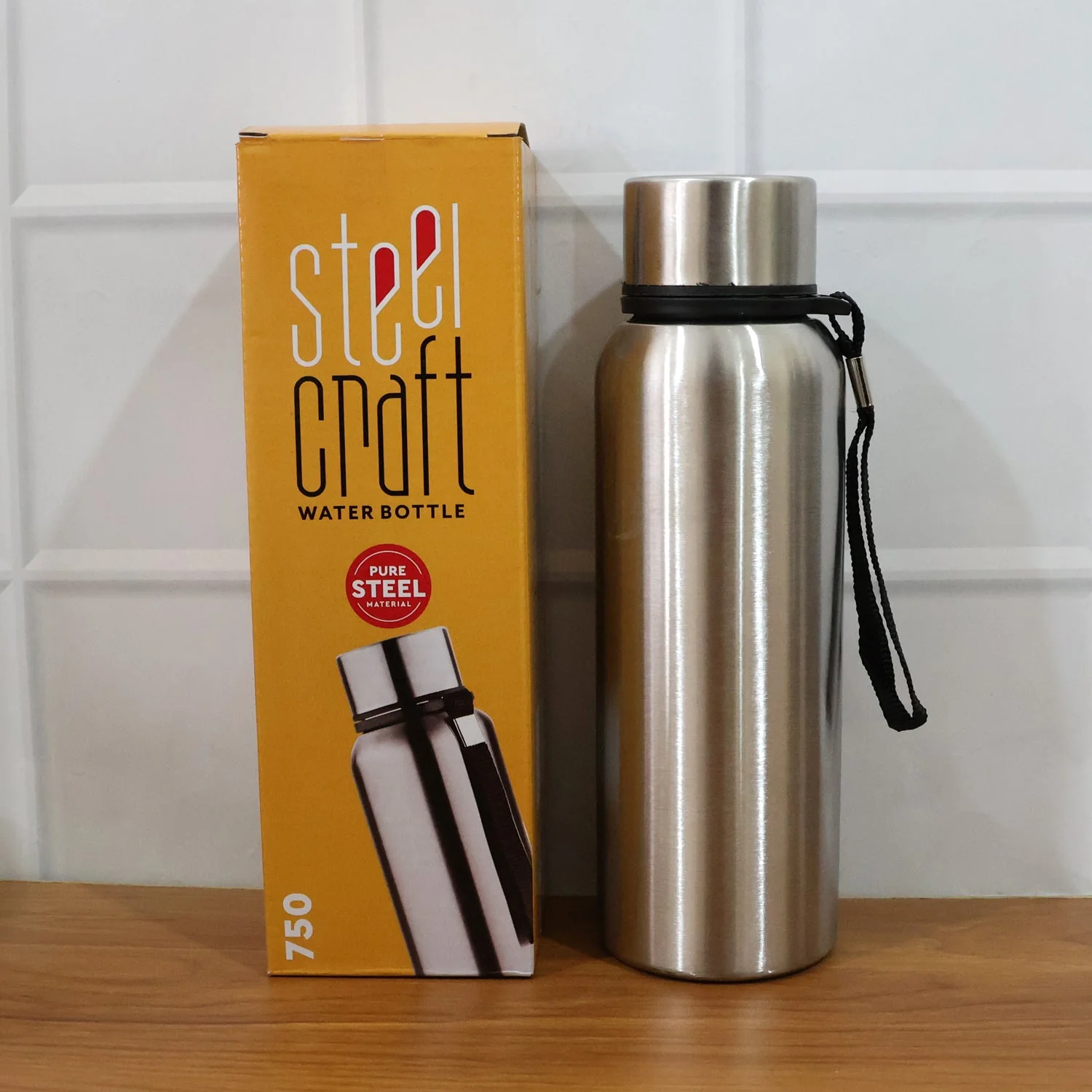 Custom Stainless Steel Vacuum-Insulated Drink Water Bottle (750 ML) - Image 8