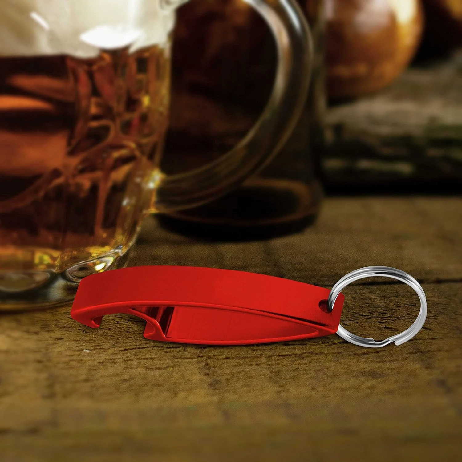 Customized 2 in 1 Compact Metal Bottle Opener with Keyring (1 Pc) - Image 8