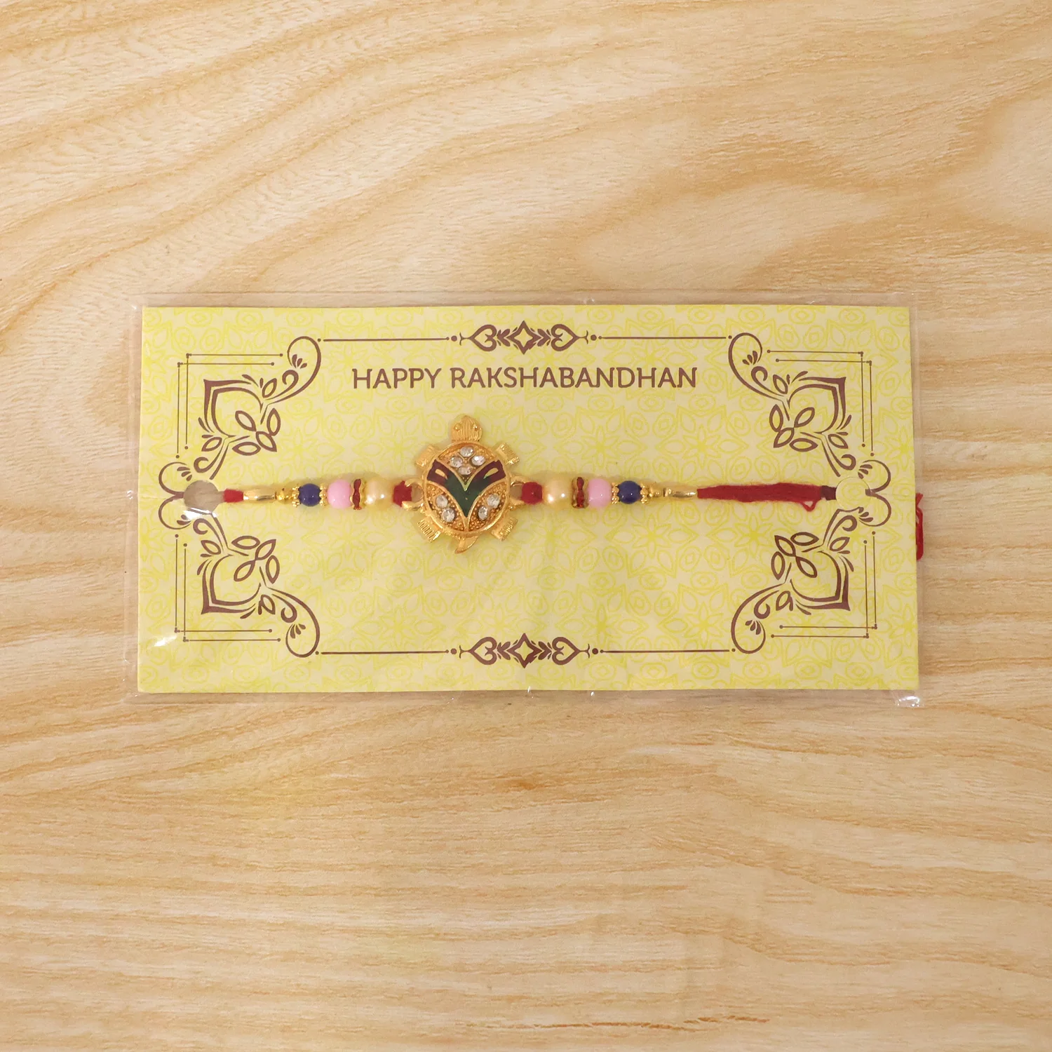Traditional Tortoise Charm Rakhi - Image 8