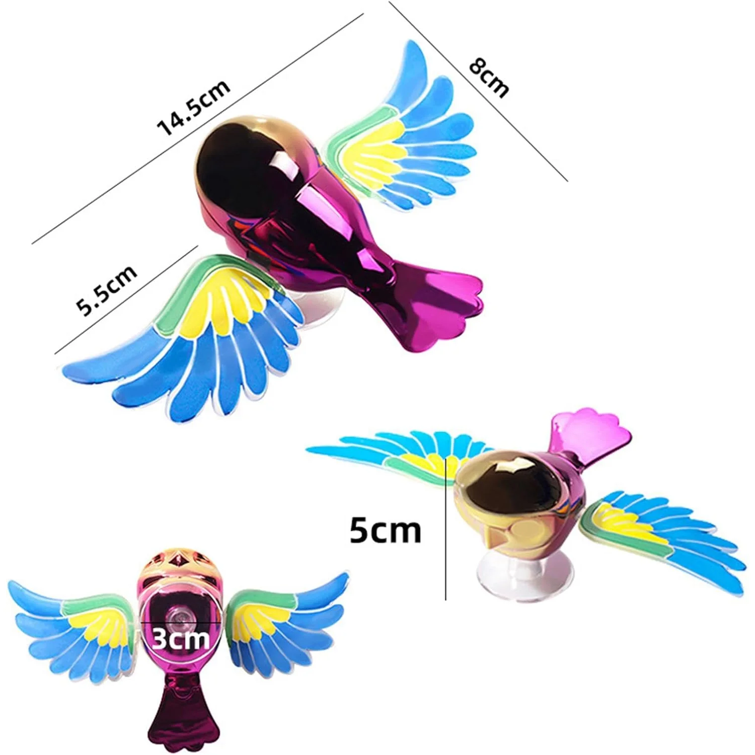 Wind Flying Bird Dashboard Decoration (1 Pc) - Image 8