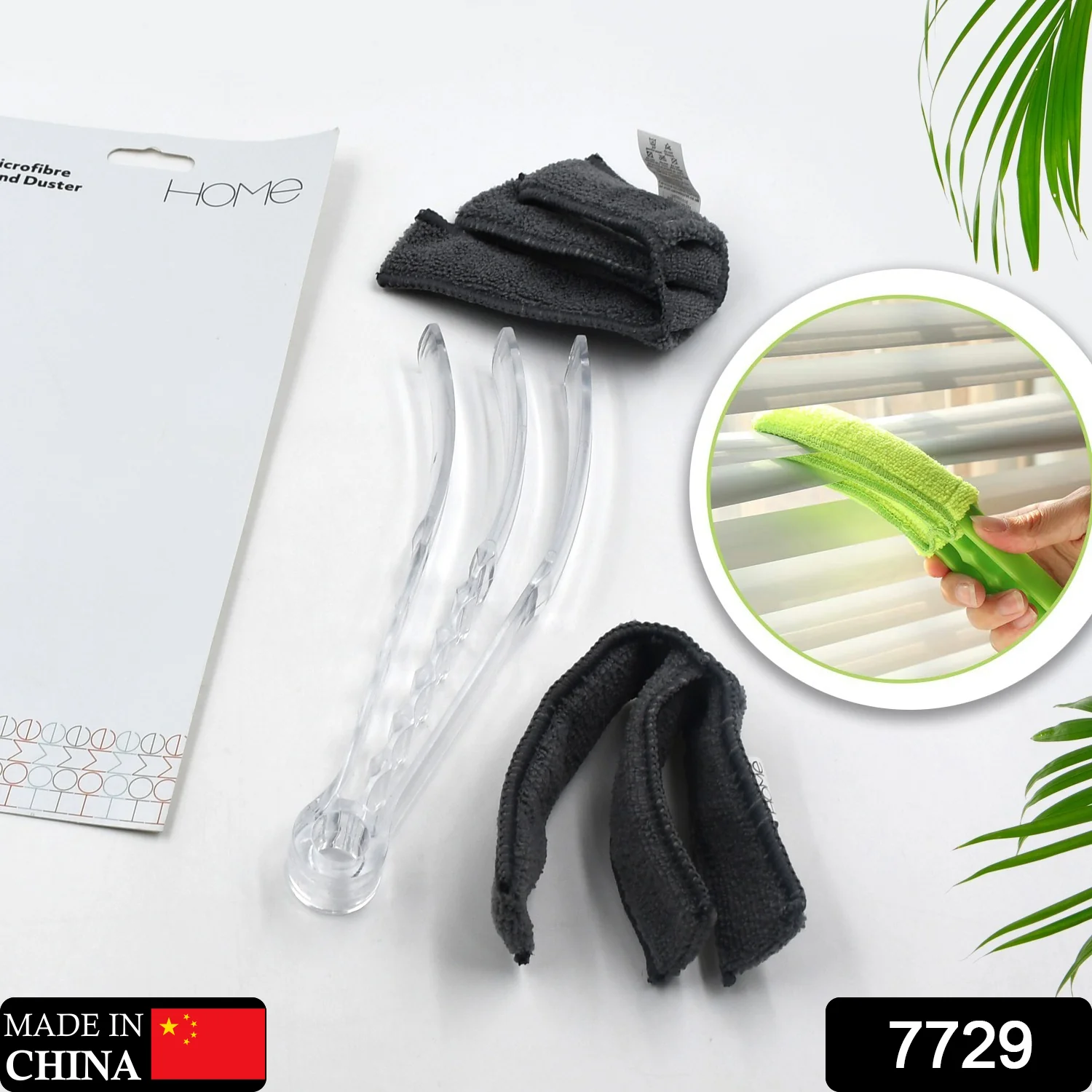 Window Blind Cleaner Brush Microfiber Sleeves – Dusting Tool for Shutters & AC (1 Pc) - Image 2