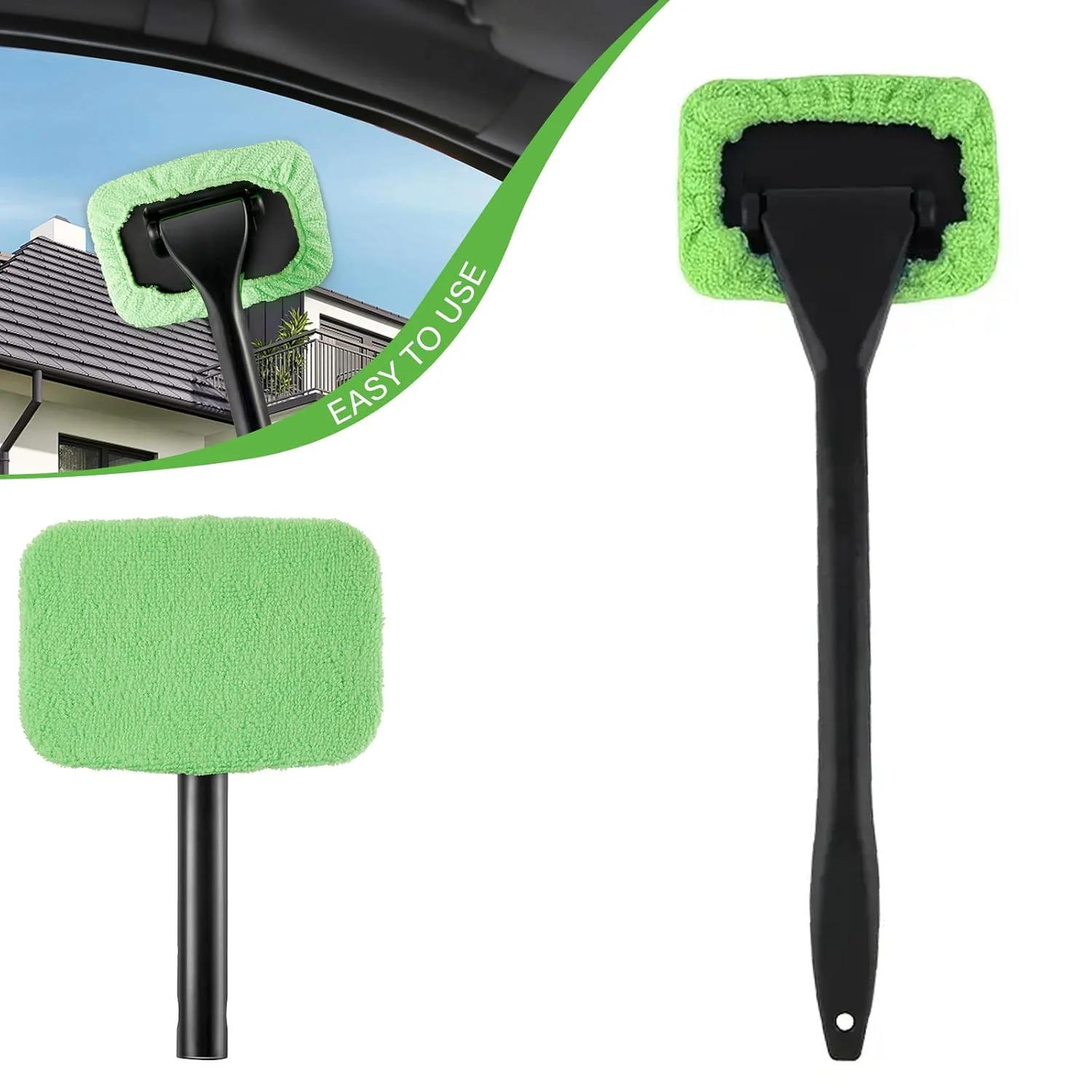 Windshield Clean Car Glass Cleaner Wiper 1 Extra Microfiber Cloth (1 Pc / 38 Cm Long) - Image 3