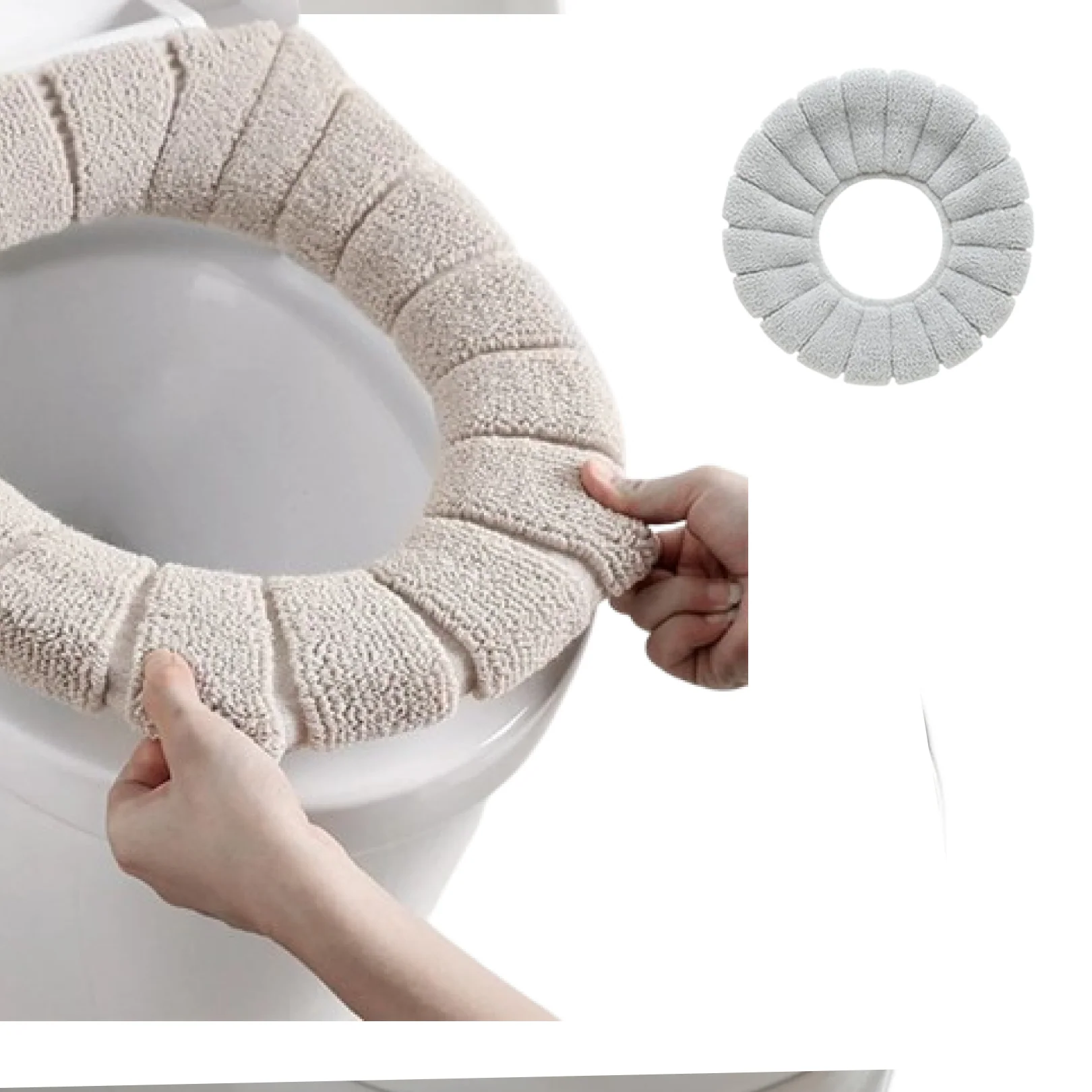 Winter Comfortable Soft Toilet Seat Mat Cover Cushion Plush - Image 10