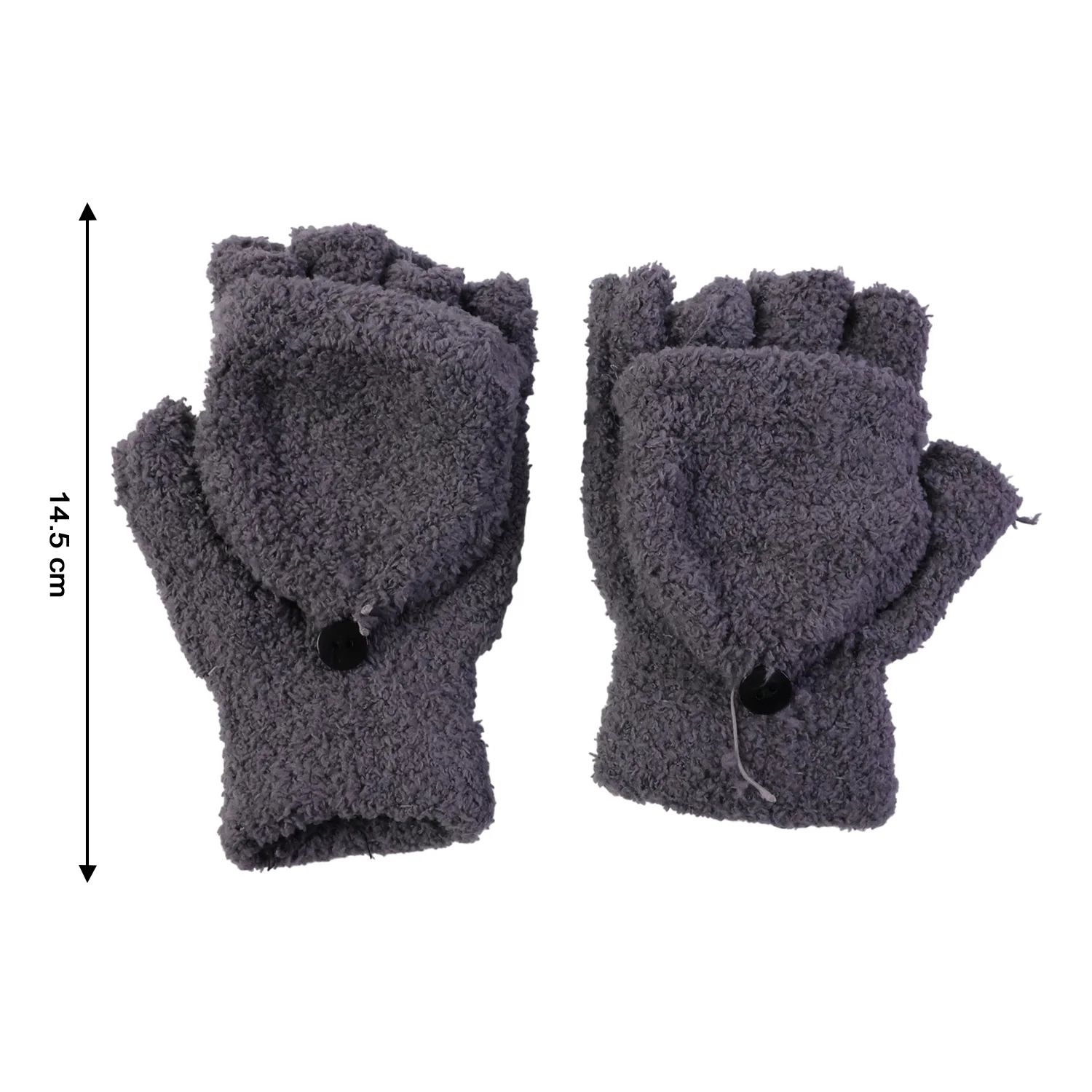 Winter Fingerless Gloves – Soft Warm Hand Gloves for Men & Women  (1 Pair) - Image 6