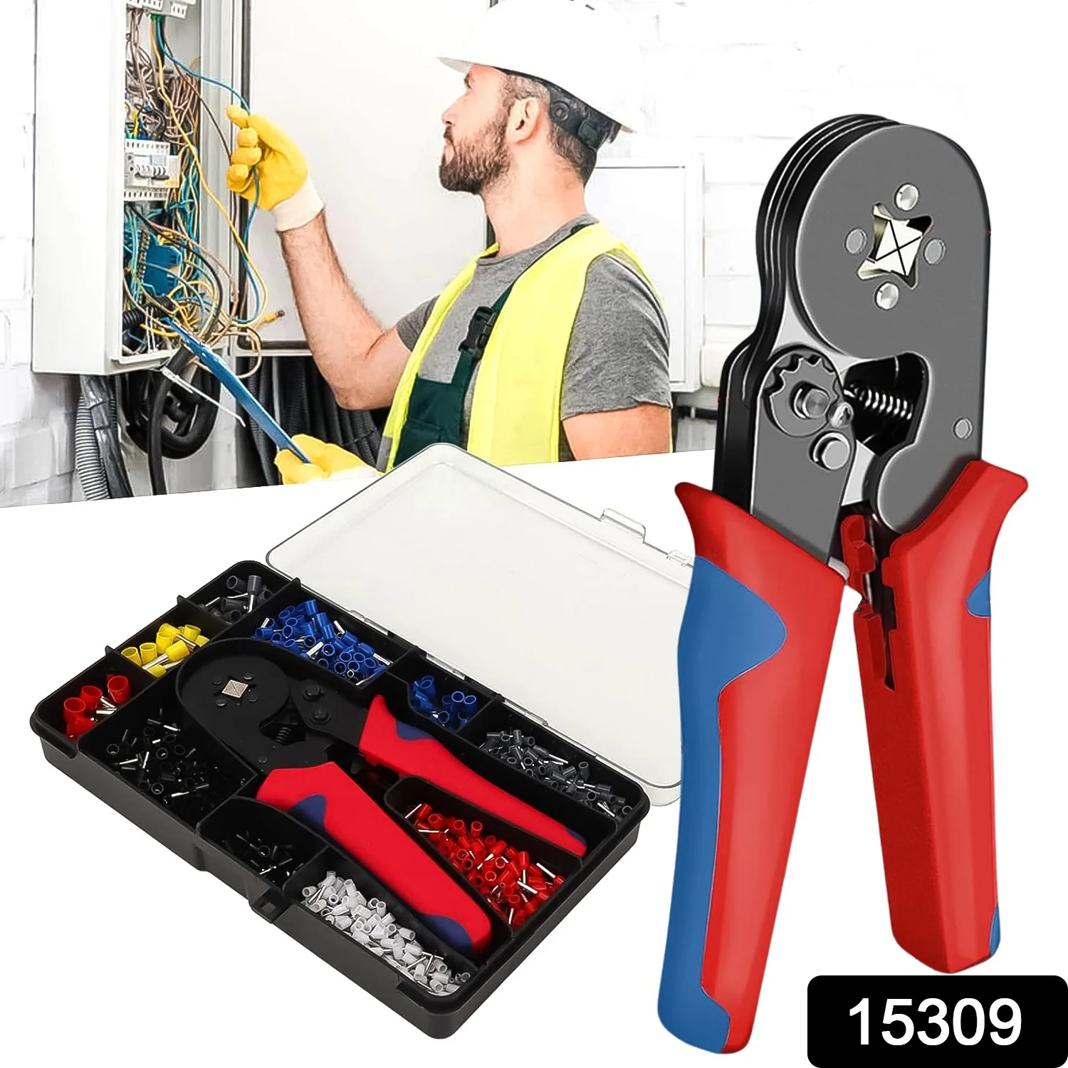 Wire Ferrule Kit with 1200PCS Wire End Ferrules & Crimper Plier - Image 2