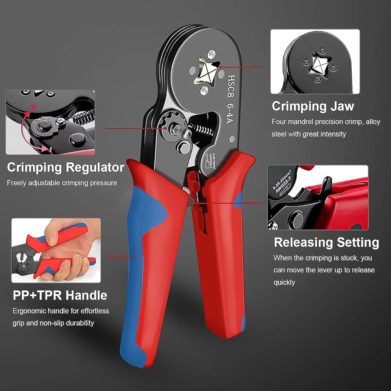 Wire Ferrule Kit with 1200PCS Wire End Ferrules & Crimper Plier - Image 4